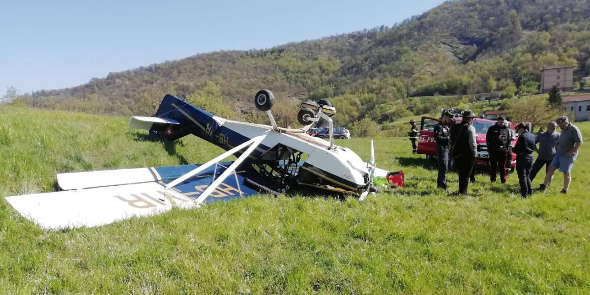 Aereo precipitato ad Arquata Scrivia, il video dello schianto