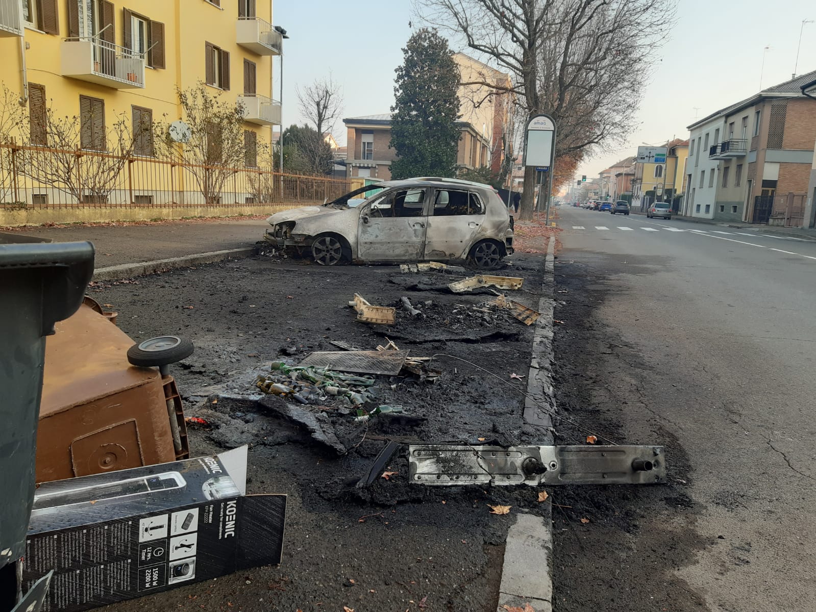 Alessandria: piromani ancora in azione, altri cassonetti bruciati