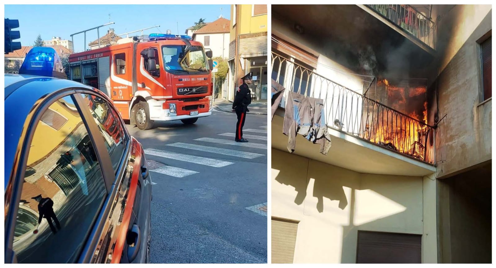 Sale: l’incendio parte dal garage e si propaga, poi lo scoppio di una bombola